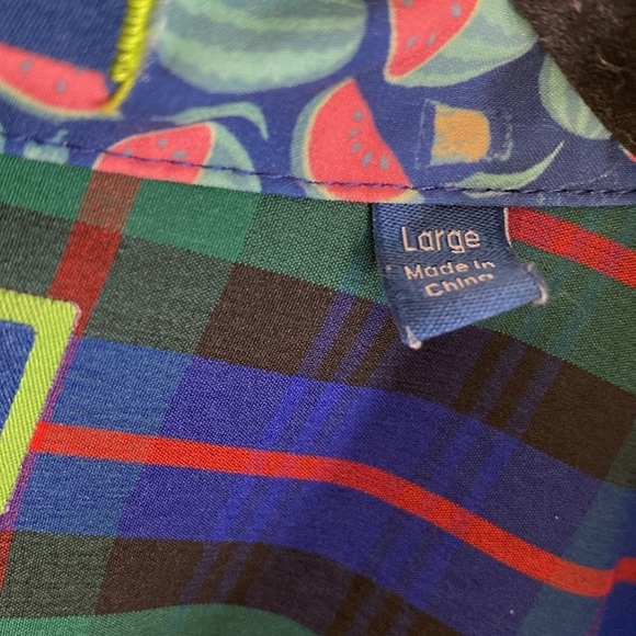 William Murray short sleeve polo shirt men’s large watermelons EUC - Picture 3 of 6